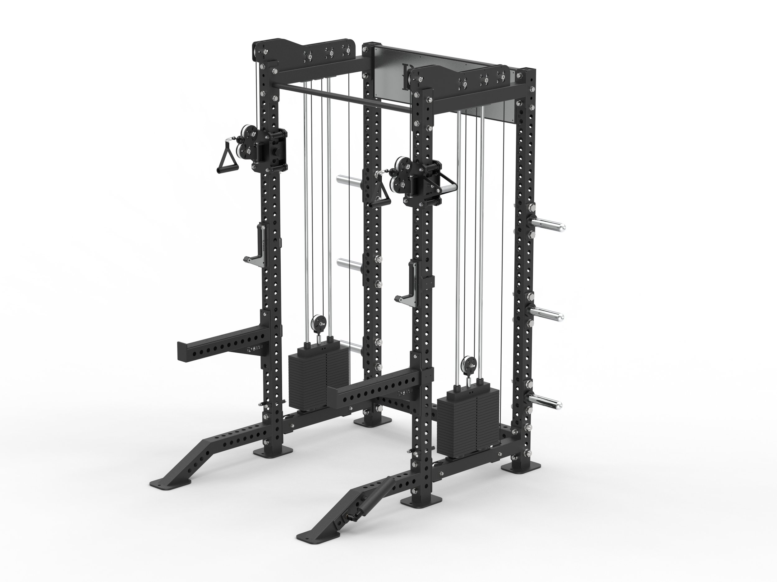 ウエイトトレーニング weight lifting cage, bars and weights Rysbar AFCFT Cage with Adjustable Cable System —Northwest Fitness